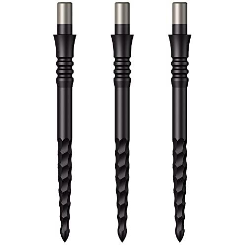 Mission Darts Punti da cecchino | Lunar CS | Punti di ricambio punta in acciaio | 32mm | Nero (X2669)