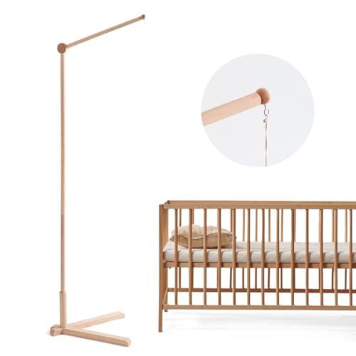 Promise Babe Baby Mobile Holder Supporto in Legno Per Culla Mobile Holder Fasciatoio Baby Music Box Baby Mobile Per Letto Playpen Fai da te Base Fissa Girevole