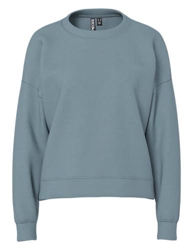 Pieces PCCHILLI LS Sweat Noos BC Maglia di Tuta, Trooper, L Donna