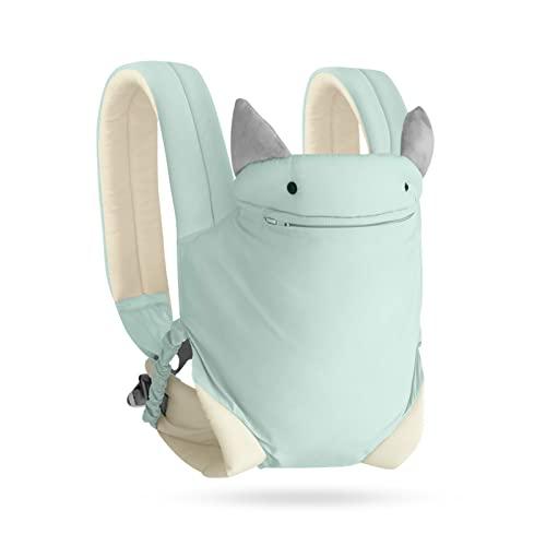 SONARIN 4-in-1 Marsupio Neonati Leggero,Morbido Cotone Portantina Bebè Traspirante Porta Bambino Ergonomico,Regolabile per Neonati e Bambini 0-36 Mesi,Tutte le Posizioni(Blu)