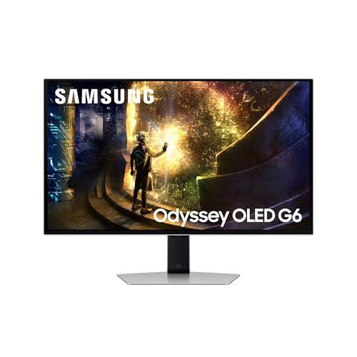 Samsung Monitor da gioco Odyssey OLED G6 G61SD, 27 pollici, 240 Hz, QD OLED, FreeSync Premium Pro [Classe energetica G] LS27DG610SUXEN