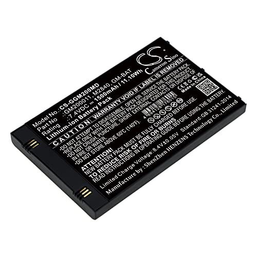 TECHTEK Batteria 1500mAh compatibile con [GE] Echographe Vscan, Scan Ultrasound, Vscan Pocket Sized Ultrasound GM200011 sostituisce GM-BAT, GM200011, M2840 FBA
