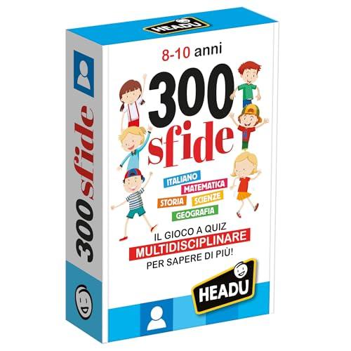 HEADU - 300 Sfide 8-10 Anni - Il Gioco A Quiz Multidisciplinare Per Sapere Di Più! Gioco Educativo 8 9 10 Anni, Giochi Didattici Bambini, Quiz Divertenti e Intelligenti, Regalo Bambino Scuola Primaria