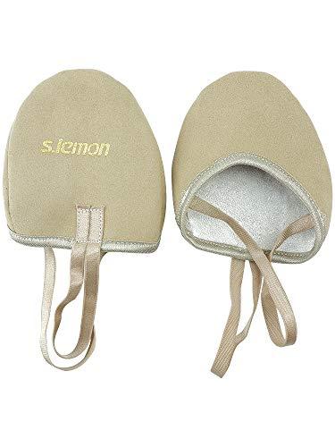 s.lemon Materiale Vegano Mezze Scarpette da Balletto Scarpe da Ginnastica Artistiche Ritmiche 36