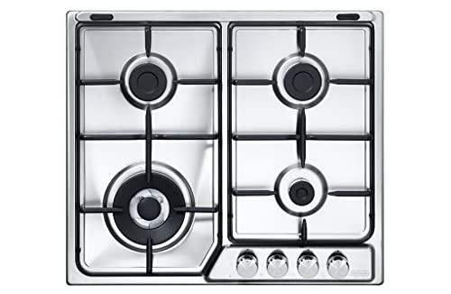 DELONGHI IF46ASDVSPN PIANO COTTURA 4 FUOCHI 1 TRIPLA CORONA VALV. SICUREZZA INOX