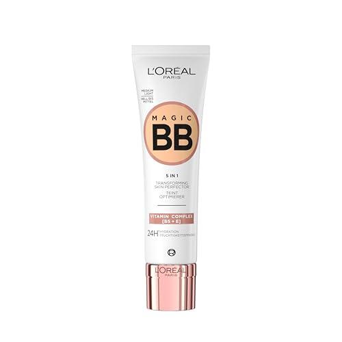 L'Oréal Paris, Crema Colorata Idratante e Uniformante, Con Vitamine B5 ed E, Pelle Idratata Fino a 24h, Con SPF 20, 03 Medium Light, 30 ml (l'imballaggio può variare)
