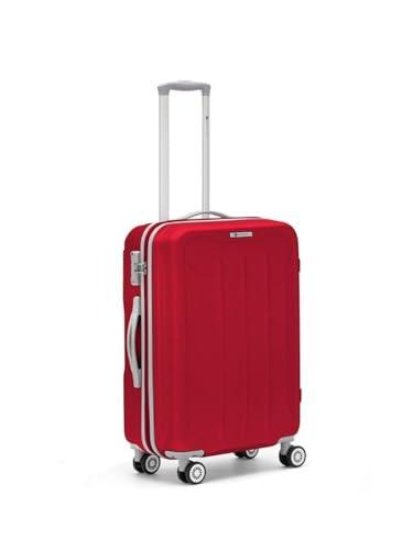 Ciak Roncato Trolley rigido con 4 ruote gemellari e pivottanti, chiusura a combinazione tsa. Carrello multistep con push button, interni completamente foderati e personalizzati. 48x76x31 cm Non defini