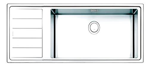 Lavello Apell 116x50 1 vasca + gocciolatoio acciaio inox