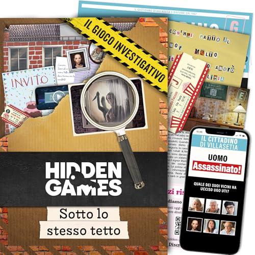 Hidden Games Luogo del Reato - Sotto lo stesso tetto - Italiano - Gioco investigativo realistico ed emozionante, tipo Escape Room da tavolo