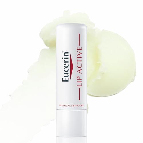 Eucerin pH5 Stick Labbra Protezione Attiva 4.8 g, Balsamo labbra riparatore SPF 20 con Burro di Karité, Olio di Jojoba, Dexpantenolo e Vitamina E, Burrocacao per pelle secca, ruvida e screpolata