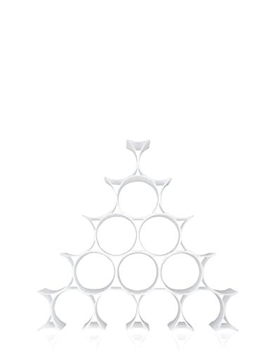 Kartell 76801Z Portabottiglie da 16 Pezzi, Opalino, Acrilico