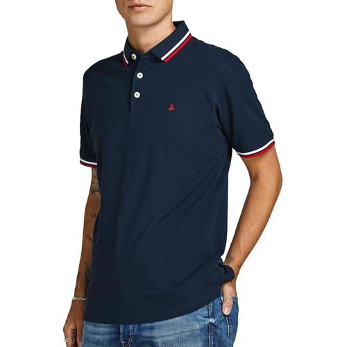 JACK & JONES Jjepaulos Polo Ss Noos Maglietta, Marino12136668, M Uomo