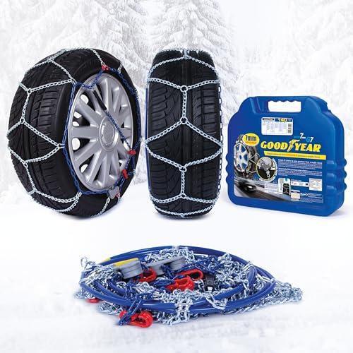 Goodyear Catene da Neve G7, Catene Neve 7 mm, Catene Auto Omologate TUV e GS Onorm, Taglia 140, per R15 - R20 (Misure per Pneumatici Dettagliate all'Interno)