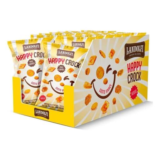 Landolfi Happy Crock Mix di Stuzzichini Salati Espositore da 14 Bustine da 65 grammi