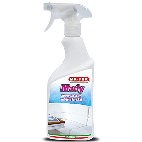 Ma-Fra Marly, Trattamento Ravvivante Nutriente Protettivo per Cuscineria in Skay Barche, Sgrassatore Pulitore Professionale, Impermeabilizza, Protegge e Dona Nuova Elasticità ai Tessuti Formato 500ml