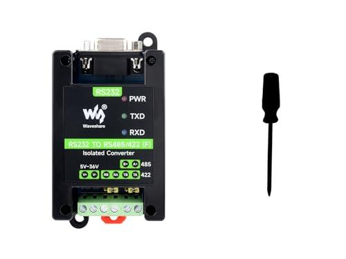 Waveshare RS232 To RS485/422 Active Digital Isolated Converter, Onboard SP3232EEN&SP485EEN Chip, RS232 DB9 Female Port, for Industrial Control Equipment&High Communication Requirement Application