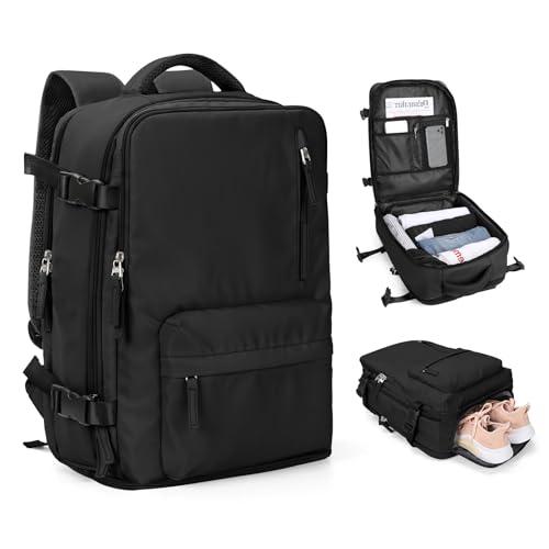 SZLX Zaino Ryanair 40x30x20 Borse da Cabina per Wizz Air 40x30x20 Bagaglio a Mano Donna Easyjet Zaini Casual per Laptop da 14 Pollici Borsa da Viaggio Uomo con Porta Scarpe