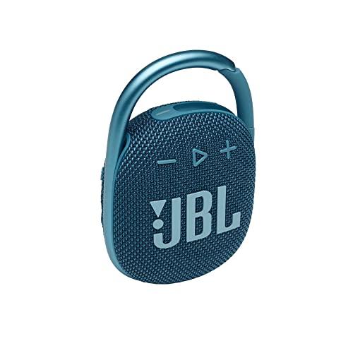 JBL Clip 4,Mini altoparlante Bluetooth portatile, grande audio e basso punchy, moschettone integrato, IP67 impermeabile e antipolvere, 10 ore di riproduzione, esterno e viaggio, colore: blu