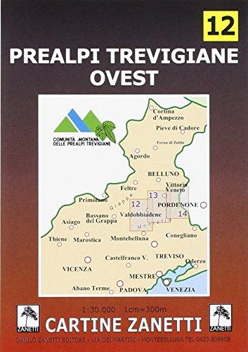 Prealpi trevigiane ovest 1:30.000. Ediz. illustrata