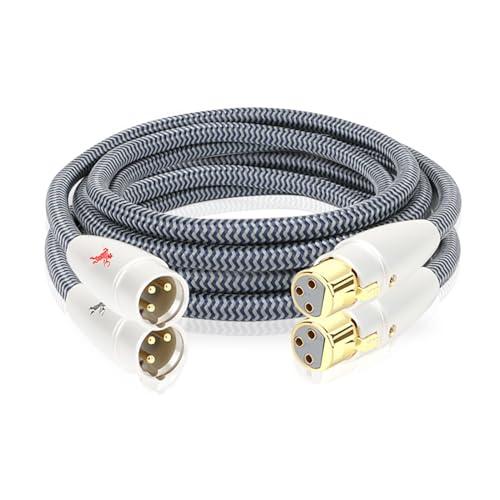 Impeto Cavo XLR Bilanciato Professionale OCC Cavo XLR Audio Maschio-Femmina hifi alta qualità audiophile per La Decodifica di CD Altoparlanti Monitor Amplificatore Anteriore e Posteriore 1m/2pcs