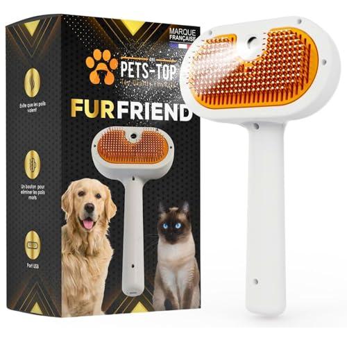 One PETS-TOP Spazzola A Vapore per Gatti, Spazzola Per Gatti Cani, Pelo Lungo e Corto, Lisciatura Autopulente, Vapore per Rimuovere Peli Aggrovigliat, Cat Steamy Brush