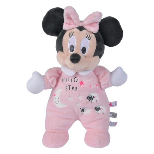 Simba - Disney Plush Originale Minnie Starry Night, 6315872503, +0 mesi, pigiamino rosa che si illumina al buio