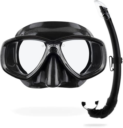 Cressi Perla, Snorkeling, Apnea, Immersioni - Maschera Perla o Combo Set Maschera Perla + Snorkel Mexico,Taglia Unica, Unisex Adulto