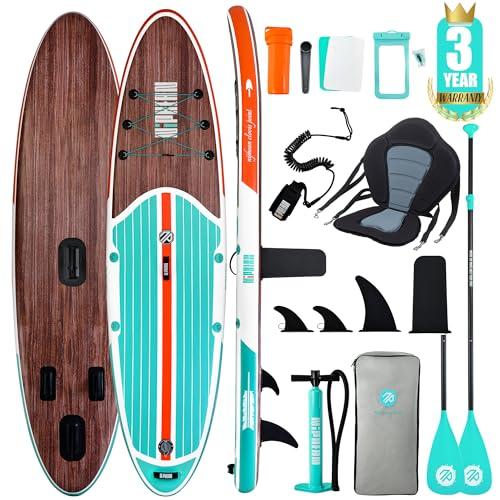 Niphean SUP Gonfiabile Adulti con Tutti gli Accessori, 320cm Stand up Paddle Gonfiabile per Tutti i Livelli, Paddle Board con Capacità di 200kg per 2 Persone, Tavola da SUP Gonfiabile con Sedia