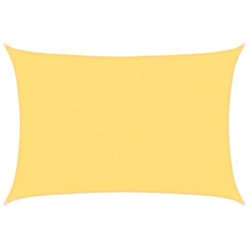 vidaXL Vela Parasole 160 g/m² Beige 4x5 m in HDPE