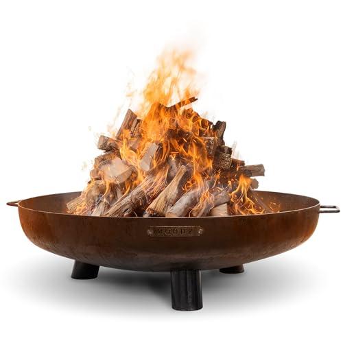 Braciere da Giardino - MOODZ Outdoor Living - Barciere - Corten - Bracere da Giardino Esterno (Corten, Ø100 cm Feet & Handle)