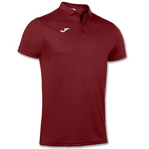 Joma 100437.671.XL Polo a Manica Corta, Hobby, Uomo, Bordeaux, XL