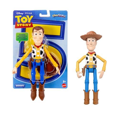 Mattel Disney Pixar Toy Story 5 - Woody, action figure da 23,5cm con 14 punti di articolazione, cappello removibile e design fedele al film 2026, 3+ anni, JKV14