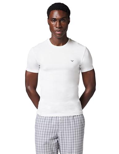 Emporio Armani T-Shirt Girocollo da Uomo Soft Touch Bamboo Confezione da 2 Pezzi, Multicolore, L