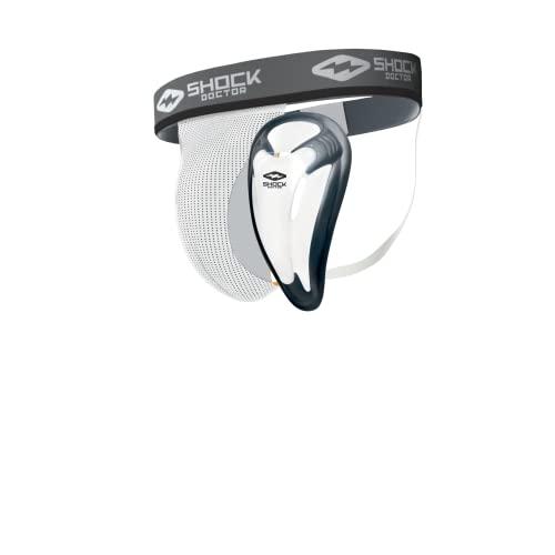 Shock Doctor Core Supporter con Bio Flex Cup, Bianco (Weiss), L