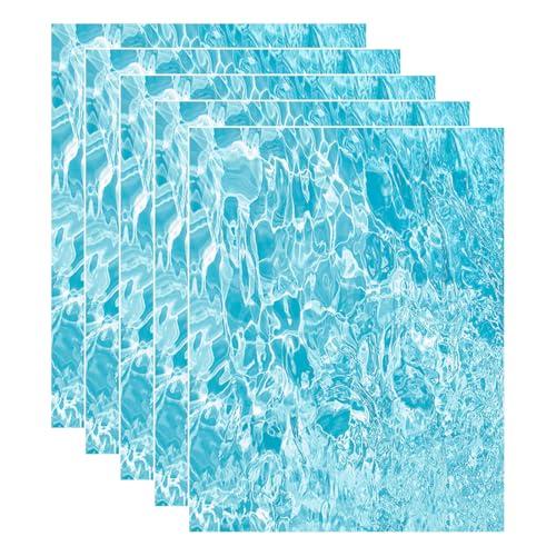 CPJJ 5 Foglio Oceano Atlantico di Effetto Acqua Ondulata Modello di Flusso in Miniatura Lago Fiume Flusso Diorama Scena Scenario Paesaggio Fai da Te