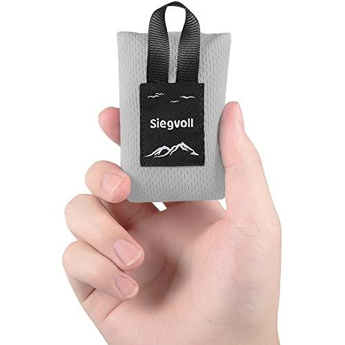 Siegvoll Mini Coperta da Spiaggia Portatile Tappetino da Picnic Pocket Portatile Coperta da Picnic Piccola Tappetino da Spiaggia per Campeggio, Trekking, Montagna, Viaggi, 70 x 110 cm (Blu)