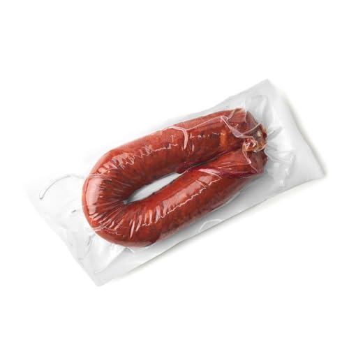 Chorizo ​​Longaniza - Sapore Intenso con Paprika La Vera - Stagionatura 2-3 Mesi - Ideale per Tapas e Antipasti - Eibérico (Chorizo ​​piccante Longaniza)