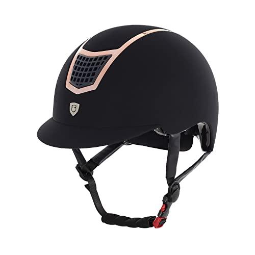 Equestro cap Modello Eclipse Plain Velvet S, Oro Rosa