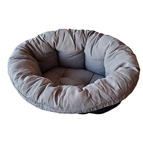 Ferplast Cuscino per Cuccia Cane SOFA' 8, in Cotone, Materassino Cuscino Imbottito per Lettino per Cani da Interno, Ricambio per Cesta in Plastica Cani, 85 x 62 x h 28,5 cm, Tortora