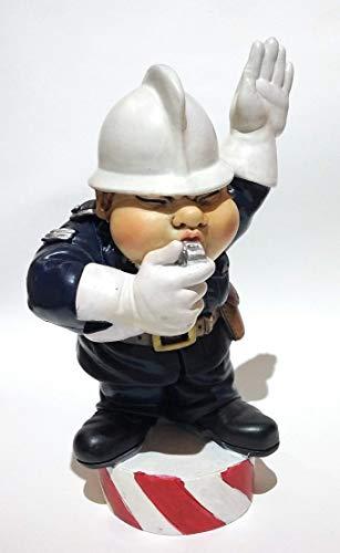 Caricatura IL VIGILE UOMO mestiere professione sport in resina e alabastro dipinta a mano