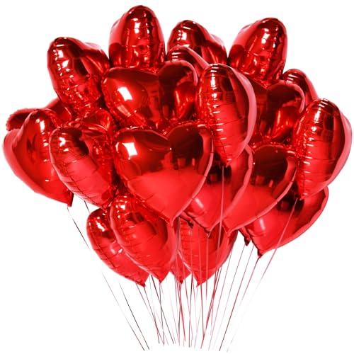 Jangostor Heart Foil Balloons Love Heart Foil Balloons Mylar Balloons per San Valentino