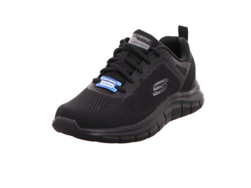 Skechers Track Broader, Scarpe Sportive Uomo, Black Mesh Pu, 47.5 EU