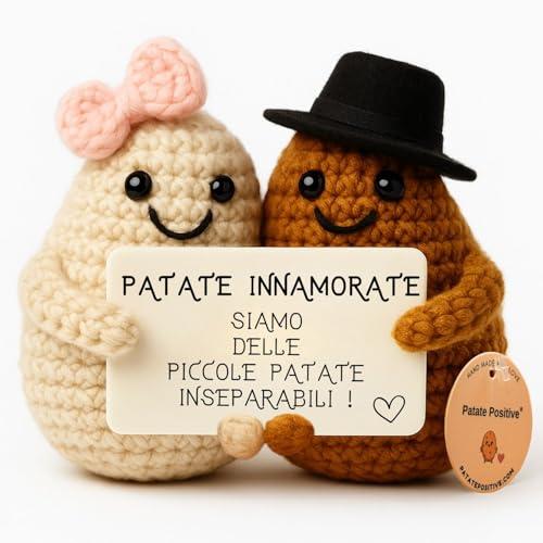 Patate Innamorate© | Regalo Romantico | Idea per la Coppia | San Valentino Compleanno Matrimonio Nozze | Ti Amo | Ricordo di Coppia | Uomo Marito Donna Fidanzato | Festa del Cuore | Sorpresa d’Amore
