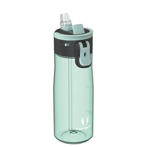 Sparrow Borraccia 750ml - TouchFlow Bottiglia Senza BPA - Senza Perdite Borraccia Cannuccia - Borracce Sportiva Flusso Rapido Con Un Clic per Scuola, All'aperto
