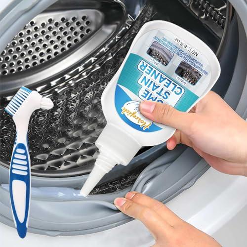 Antimuffa Gel con Spazzola, 220 ml Detergente per Muffa Rimuove la Muffa, Antimuffa per Muri Interni, bagno, cucina, doccia, piastrelle e lavandino, Muffa Stop per lavatrice (1, Bianco)