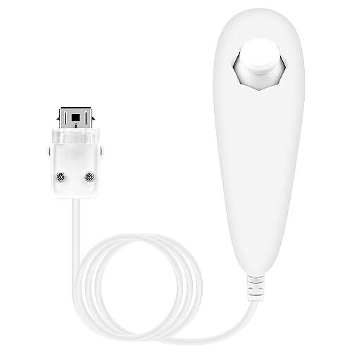 OSTENT Controller Nunchuck Cablato Basato sul Movimento per Nintendo Wii Console Video Game Colore Bianco