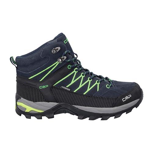 CMP Rigel Mid Trekking Shoes Wp, Scarpe da trekking Uomo, B.Blue-Gecko, 43 EU