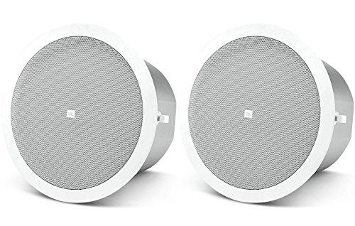 JBL Professional Control 24C - Coppia di altoparlanti professionali da 10,2 cm, per sfondo/soffitto, colore: bianco