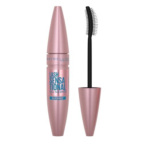 Maybelline New York Mascara Ciglia Sensazionali, Volumizzante, Effetto Ventaglio sulle Ciglia, Resistente all'Acqua, Nero