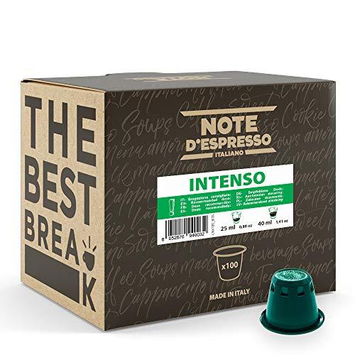 Note D'Espresso Caffè Intenso, Capsule Compatibili Soltanto con Sistema NESPRESSO, 100 Caps